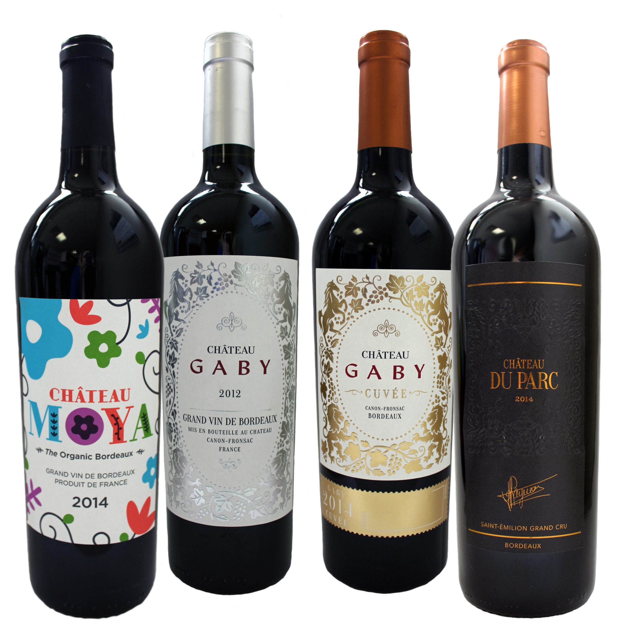Great Lakes Label Wine Traders' Labels - Moya Bordeaux, Gaby, Gaby Cuvee, DuPark