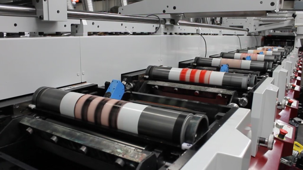 flexographic plates on Mark Andy press at Great Lakes Label