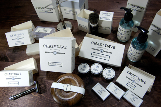 Chas N Dave Shaving Product Packaging By Sam Fitzgerald