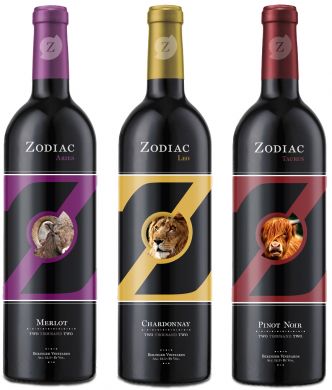 Zodiac wine labels Designed by Andrew Herwig