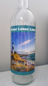 Great Lakes Label's R&D Chardonnay Label with story - center