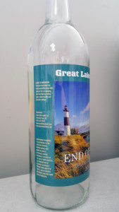 Great Lakes Label's R&D Chardonnay Label with story - left side