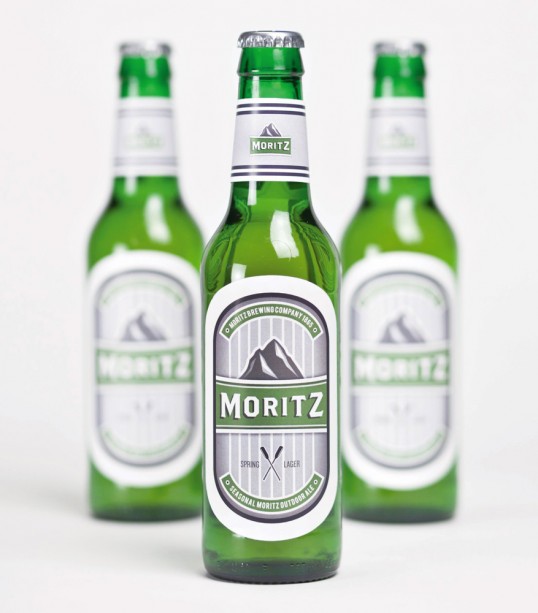 Moritz Beer Label Designed by Charlie Bailey