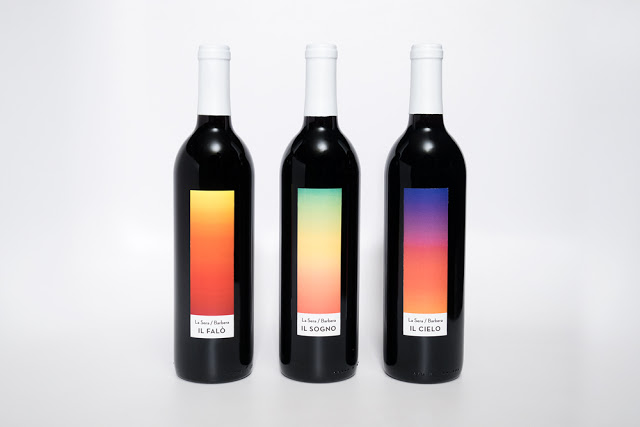 La Sera Wine labels designed by Gustav Karlsson