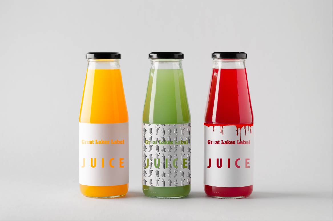 custom beverage label Halloween Juice Label Design