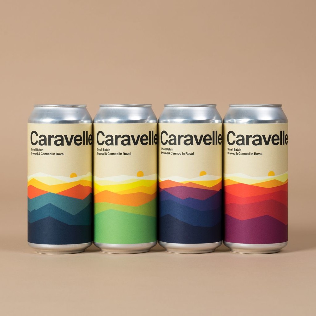 bright and simple labels by Caravelle. Bright beer labels