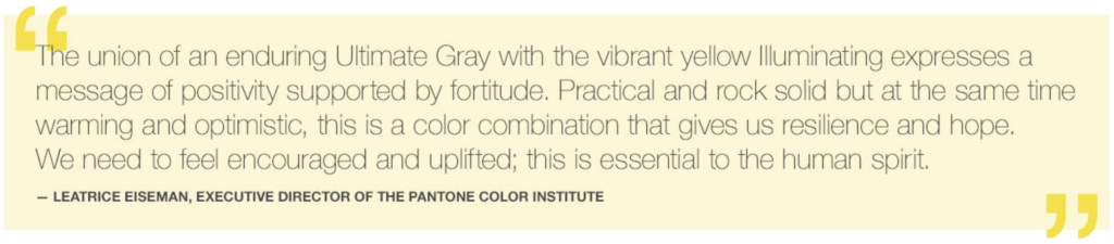 Pantone Color Institute quote image 
