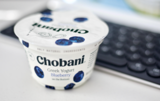 chobani yogurt featuring peel film