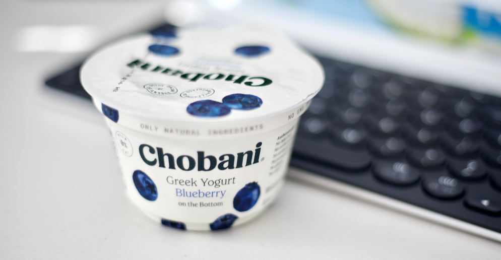 chobani yogurt featuring peel film