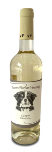 bower's harbor wine featuring Cooper dog on it