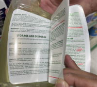 booklet labels for cleaning products