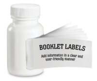 booklet labels for pharmacy
